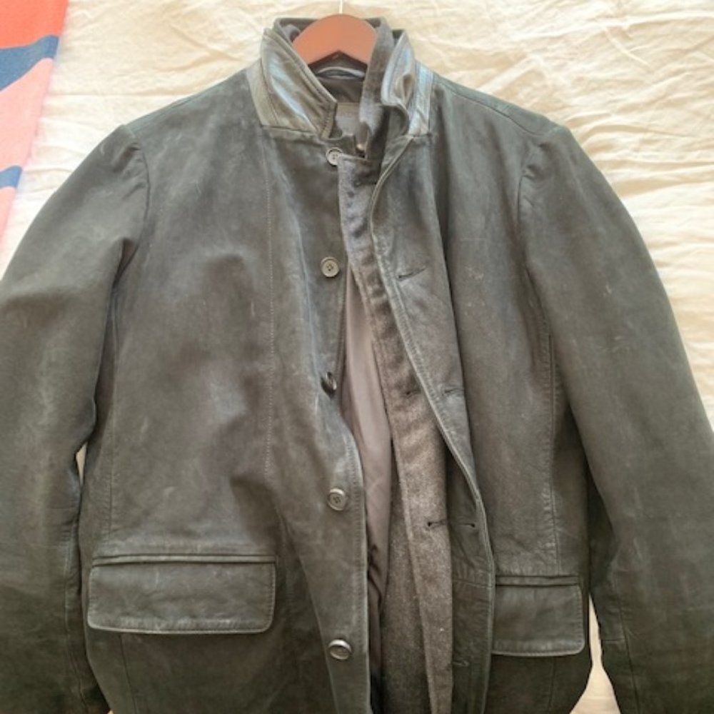 All Saints Survey Leather Blazer